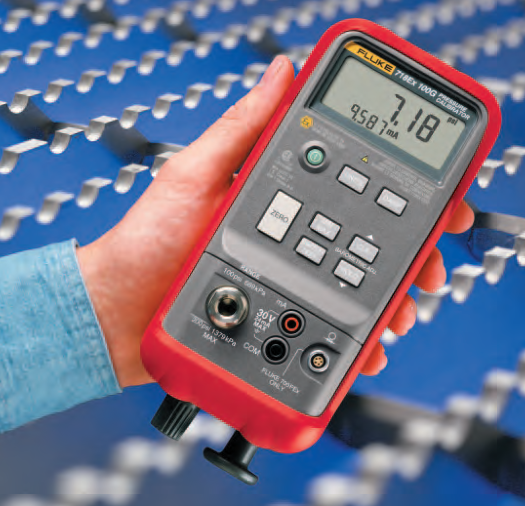 Fluke 718ex intrinsically safe pressure calibrator